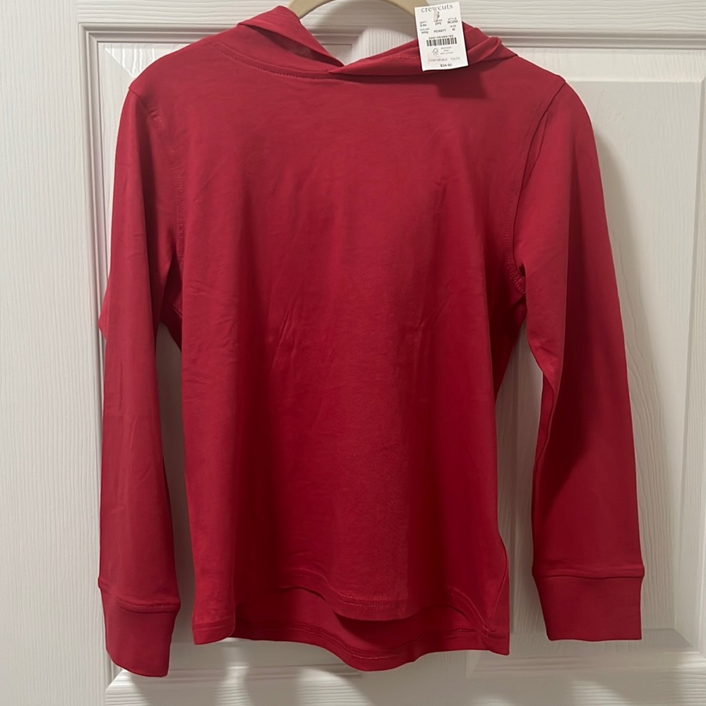 Crewcuts J Crew Boys Hooded Long Sleeve T - Size M NWT